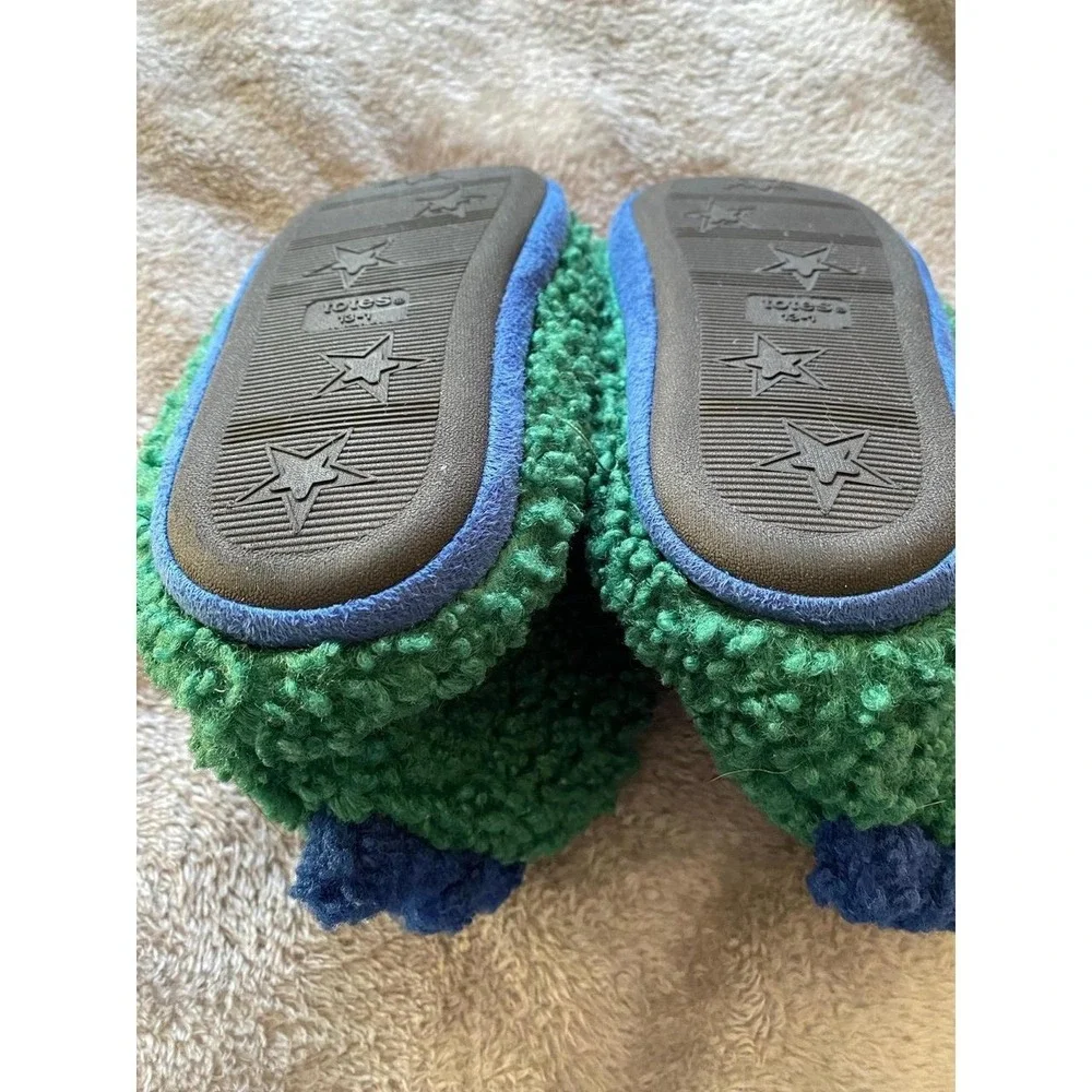 Totes Faux Wooly Fur Slippers Kids Shoe 13-1